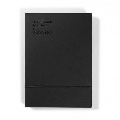 アーキブラック　黒紙ノート＋白鉛筆