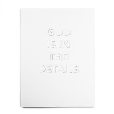 ポスター GOD IS IN THE DETAILS -WHITE[30x40]